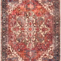 SURYA ADSILA VINTAGE PRINT FLAT RUG