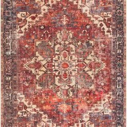 SURYA ADSILA VINTAGE PRINT FLAT RUG