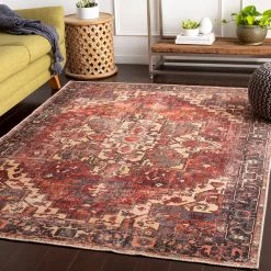 SURYA ADSILA VINTAGE PRINT FLAT RUG