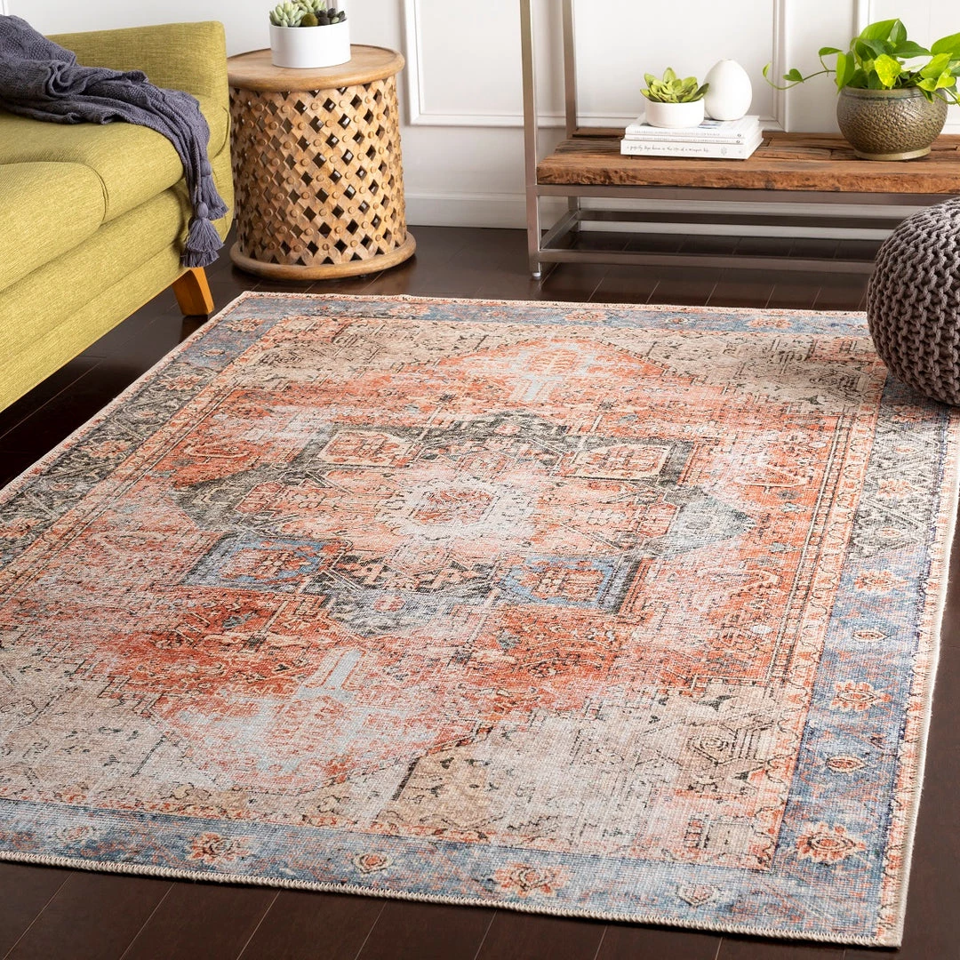 SURYA ADDIENA VINTAGE PRINT FLAT RUG 2 SURYA ADDIENA VINTAGE PRINT FLAT RUG