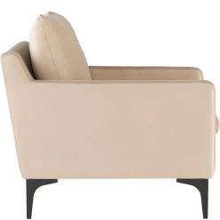 NUEVO Living Room ANDERS VELVET VELOUR ARM CHAIR
