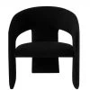 NUEVO ANISE BLACK VELVET VELOUR ACCENT CHAIR