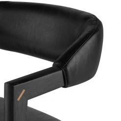 NUEVO ANITA COUNTER STOOL: RAVEN LEATHER Furniture