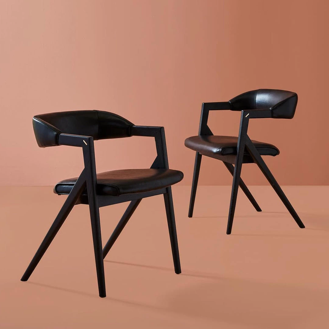 NUEVO Furniture ANITA LEATHER DINING CHAIR 6 NUEVO Furniture ANITA LEATHER DINING CHAIR