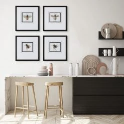 UTTERMOST "ANTHOPHILA" GLASS FRAMED PRINTS | SET OF 4