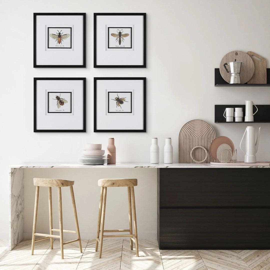 UTTERMOST "ANTHOPHILA" GLASS FRAMED PRINTS | SET OF 4 2 UTTERMOST "ANTHOPHILA" GLASS FRAMED PRINTS | SET OF 4