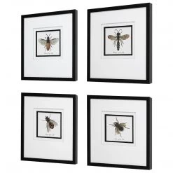 UTTERMOST "ANTHOPHILA" GLASS FRAMED PRINTS | SET OF 4 9 UTTERMOST