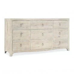 HOOKER ANTIQUA WHITEWASHED OAK DRESSER