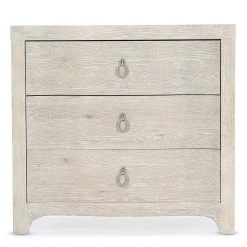 HOOKER ANTIQUA NIGHTSTAND: WHITEWASHED OAK