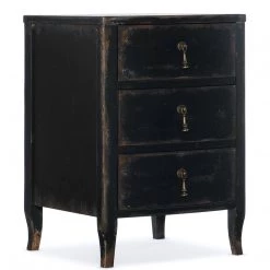 HOOKER Furniture ANTIQUE BLACK TELEPHONE TABLE