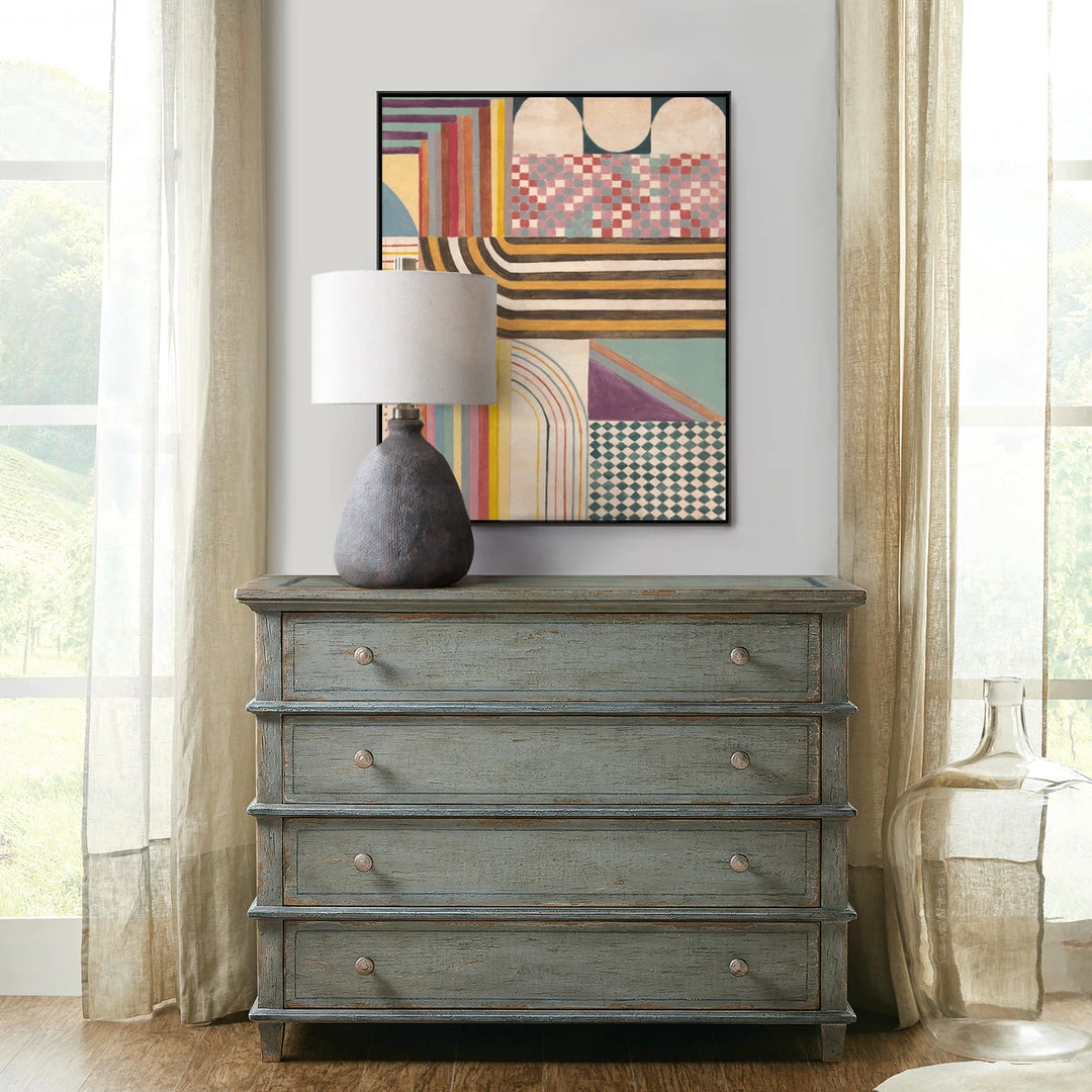 HOOKER Furniture ANTIQUE BLUE COSTIERE CHEST 1 HOOKER Furniture ANTIQUE BLUE COSTIERE CHEST