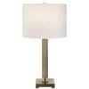 UTTERMOST ANTIQUE BRASS COLUMN TABLE LAMP