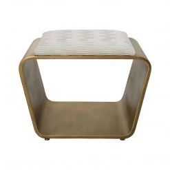 UTTERMOST ANTIQUE GOLD HOOP SMALL BENCH