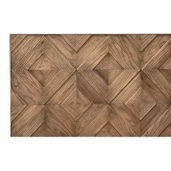 DOVETAIL ANTIQUE OAK MOSAIC PANEL BED
