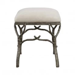UTTERMOST Furniture ANTIQUE SILVER BRANCH ACCENT BENCH