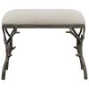 UTTERMOST Furniture ANTIQUE SILVER BRANCH ACCENT BENCH