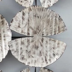 PHILLIPS COLLECTION ANTIQUE SILVER GINKGO LEAF WALL ART Wall Sculptures + Decor