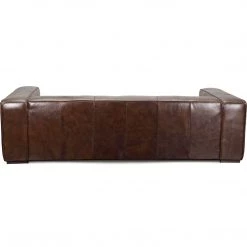 MOES ANTWERP CIGAR BROWN LEATHER SOFA Living Room 7 MOES ANTWERP CIGAR BROWN LEATHER SOFA Living Room