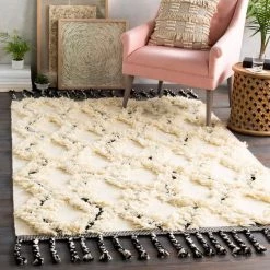 SURYA TALEI HAND-WOVEN WOOL RUG