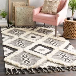 SURYA NURI HAND-WOVEN WOOL RUG