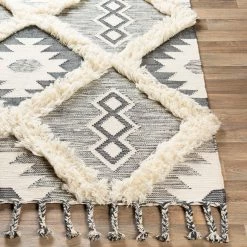 SURYA NURI HAND-WOVEN WOOL RUG