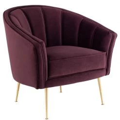 NUEVO ARIA VELVET VELOUR ACCENT CHAIR Furniture