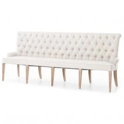 FOUR HANDS ARIS 95" BANQUETTE LIGHT SAND Kitchen + Dining