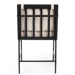 FOUR HANDS ARIZONA NOIR DINING CHAIR: SAVILLE FLAX