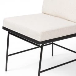 FOUR HANDS ARIZONA NOIR DINING CHAIR: SAVILLE FLAX