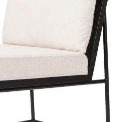 FOUR HANDS ARIZONA NOIR DINING CHAIR: SAVILLE FLAX