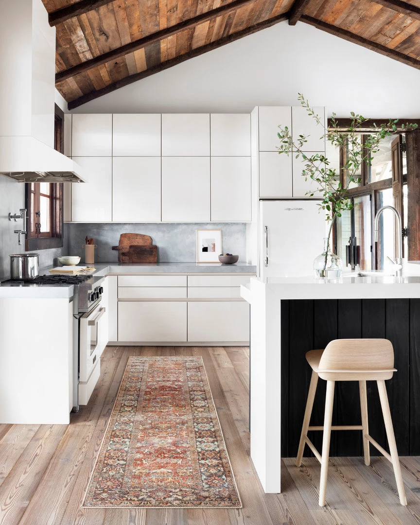 LOLOI ARJUN VINTAGE PRINT FLAT RUG: SPICE 11 LOLOI ARJUN VINTAGE PRINT FLAT RUG: SPICE