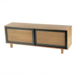 MOES ASHTON MANGO WOOD + CANE MEDIA CONSOLE