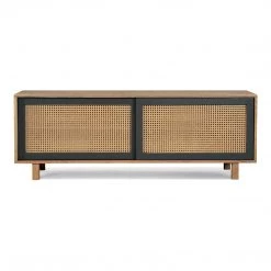 MOES ASHTON MANGO WOOD + CANE MEDIA CONSOLE