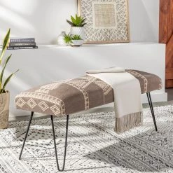 SURYA ASMARA TRIBAL PRINT KILIM BENCH Furniture