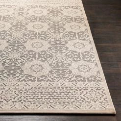 SURYA FABIA TEXTURED CHENILLE RUG: SAND, STONE