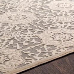 SURYA FABIA TEXTURED CHENILLE RUG: SAND, STONE