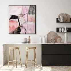 L ART Wall Art "ASSEMBLAGE I" METALLIC GOLD EMBELLISHED CANVAS ART