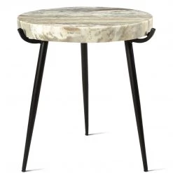 MOES ASTRID MARBLE TOP ACCENT TABLE