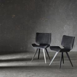 NUEVO ASTRID VELOUR VELVET DINING CHAIR 17 NUEVO ASTRID VELOUR VELVET DINING CHAIR