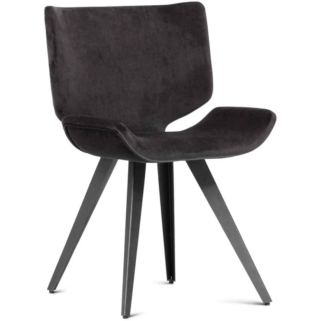 NUEVO ASTRID VELOUR VELVET DINING CHAIR 1 NUEVO ASTRID VELOUR VELVET DINING CHAIR
