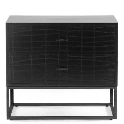 MOES ATELIER NOIR CARVED WOOD NIGHTSTAND Furniture