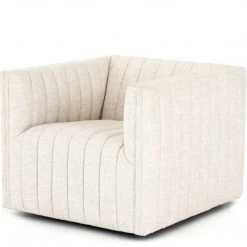 FOUR HANDS Living Room AUGUSTINE CHANNEL TUFTED SWIVEL CHAIR 16 FOUR HANDS Living Room AUGUSTINE CHANNEL TUFTED SWIVEL CHAIR