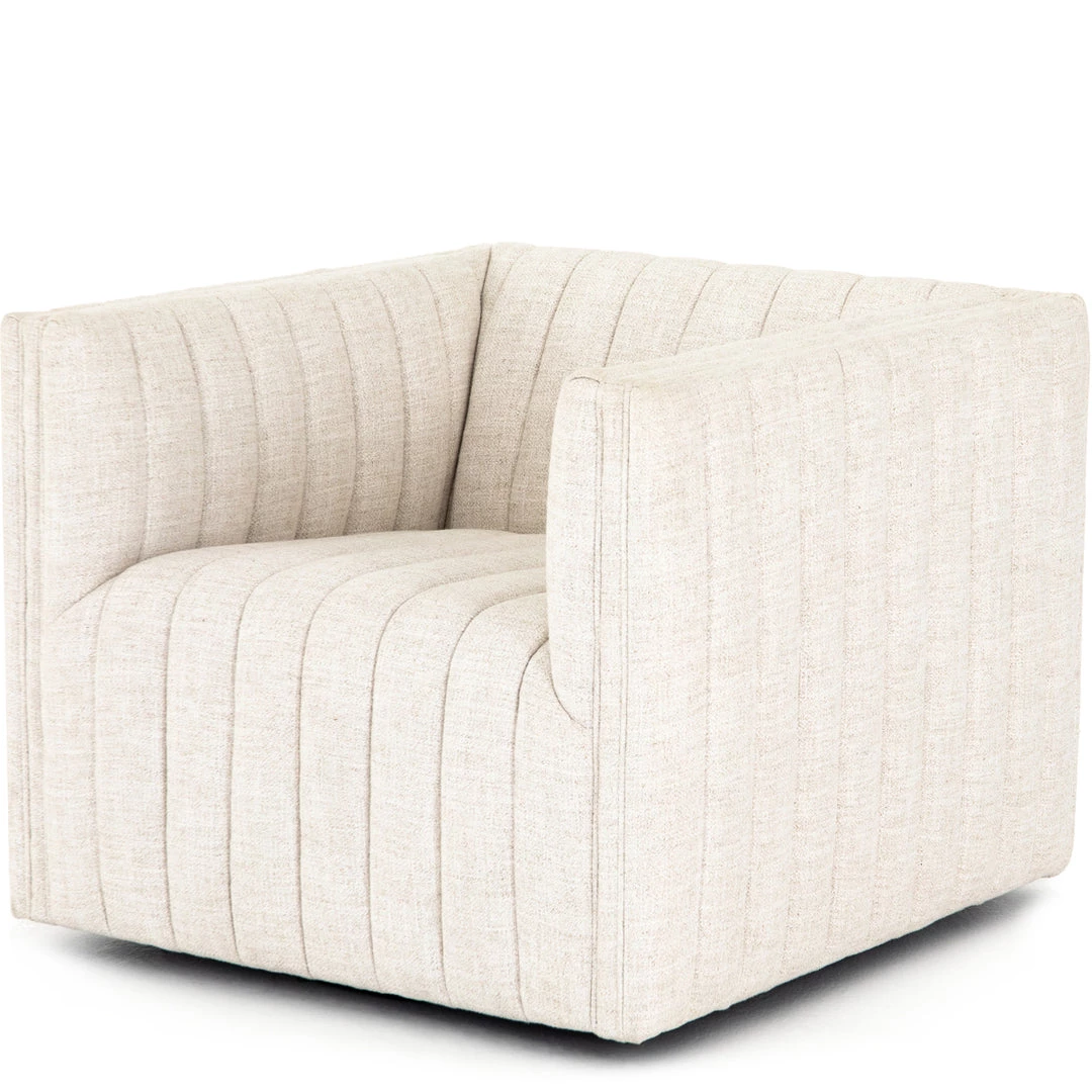FOUR HANDS Living Room AUGUSTINE CHANNEL TUFTED SWIVEL CHAIR 7 FOUR HANDS Living Room AUGUSTINE CHANNEL TUFTED SWIVEL CHAIR