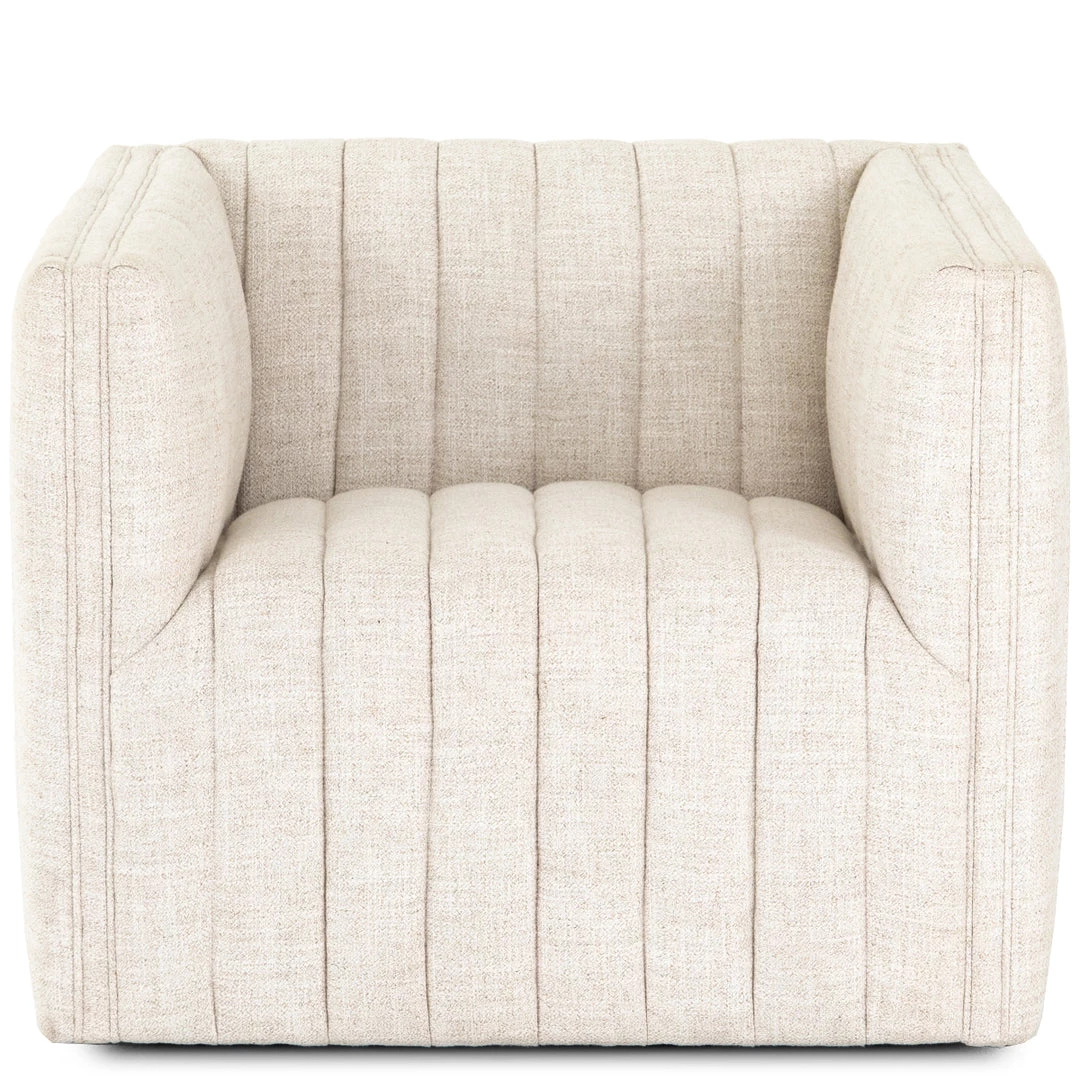 FOUR HANDS Living Room AUGUSTINE CHANNEL TUFTED SWIVEL CHAIR 6 FOUR HANDS Living Room AUGUSTINE CHANNEL TUFTED SWIVEL CHAIR