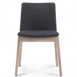 MOES Furniture AUSTIN CHARCOAL + WHITE OAK DINING CHAIR | SET OF 2