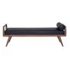NUEVO Living Room AVA WALNUT BENCH: BLACK