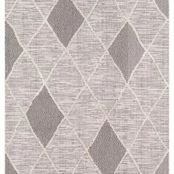 SURYA AVILA GRAY DIAMOND TEXTURED PILE RUG