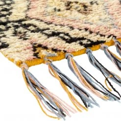 SURYA AZILAL CREAM + YELLOW MORROCCAN WALL TAPESTRY