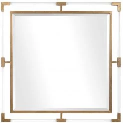 UTTERMOST BALKAN ACRYLIC SQUARE MIRROR: GOLD