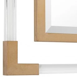 UTTERMOST BALKAN ACRYLIC SQUARE MIRROR: GOLD